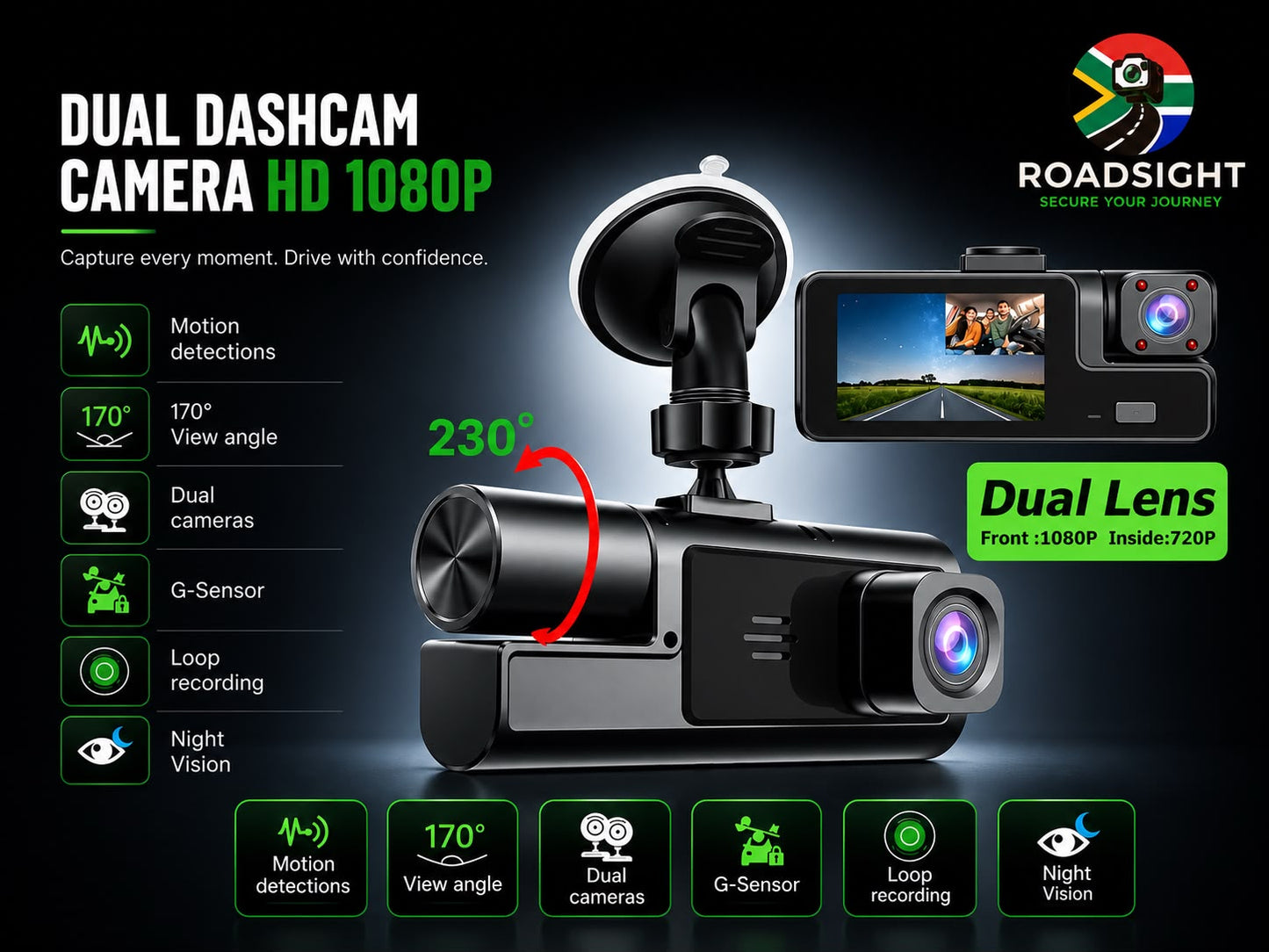 Roadsight - Dualview Dashcam